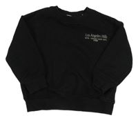 Černá mikina s nápisy Zara