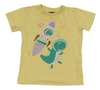 Žluté tričko s diny Next