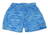 Modré melírované sportovní kraťasy 