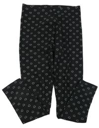 Černé legíny se srdíčky Primark