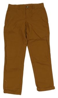 Hnědé chino plátěné kalhoty H&M