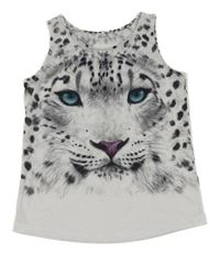 Bílý top s leopardem C&A