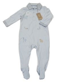 Nové - Světlemodrý overal se zvířátky Mothercare