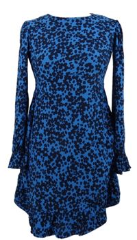 Dámské modro-tmavomodré vzorované šaty zn. F&F