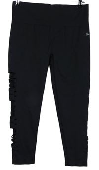 Dámské černé sportovní legíny s průstřihy Usa Pro 