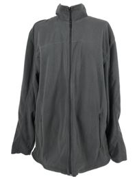 Pánská tmavošedá fleecová propínací mikina 