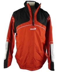 Pánská červeno-černá šusťáková sportovní outdoorová bunda Jako 