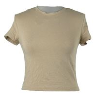 Nové - Dámské béžové crop tričko H&M