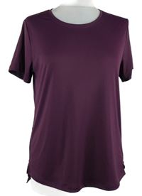 Dámské purpurové sportovní funkční tričko Domyos 