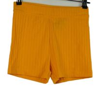 Dámské oranžové žebrované elastické kraťasy H&M
