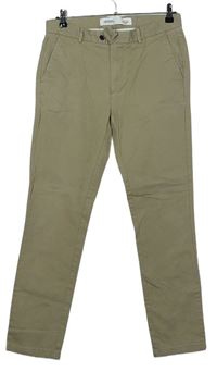 Pánské béžové plátěné kalhoty Burton vel. 32R