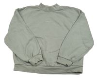 Světlešedá oversize mikina s výšivkou zn. Next