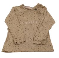Béžové puntíkaté triko s nápisem George