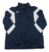 Tmavomodro-bílá sportovní mikina Erima