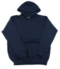 Tmavomodrá mikina s kapucí Gildan