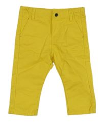 Žluté plátěné kalhoty Obaibi