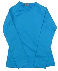 Azurové sportovní funkční triko Crane