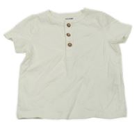 Bílé tričko s knoflíčky KIABI