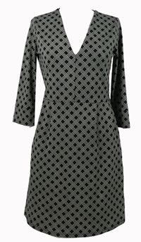 Dámské černo-smetanové vzorované šaty H&M