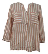 Dámská světlerůžovo-bílá pruhovaná halenka Tom Tailor