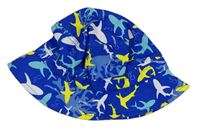 Modrý klobouk se žraloky