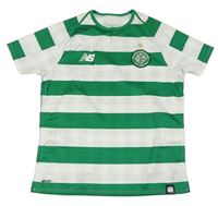 Zeleno-bílé pruhované fotbalové tričko - Celtic New Look