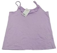 Lila top s volánkem H&M