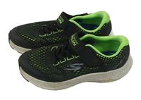 Černo-zelené prodyšné botasky Skechers vel.34