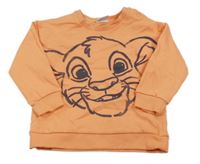 Neonově lososová mikina- Lví král zn. Disney