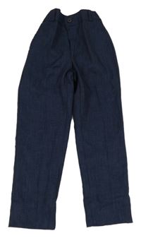 Tmavomodré společenské kalhoty 