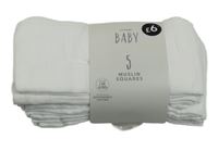 Nové - 5x bílá látková plena 