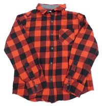 Černo-červená kostkovaná košile Urban