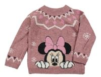 Starorůžový svetr s Minnie Tu