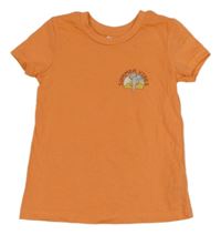 Oranžové tričko s kaktusem 