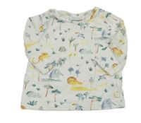 Bílé triko se stromy a zvířaty Next