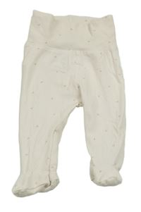 Smetanové puntíkaté polodupky H&M