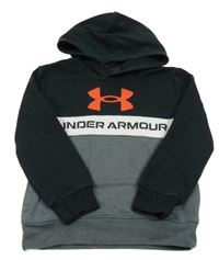 Černo-šedo-bílá mikina s logem Under Armour