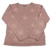 Růžový svetr s hvězdou Kidsworld 