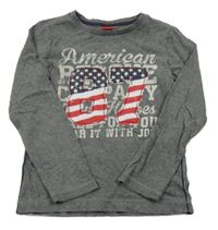 Šedé triko s číslem S. Oliver