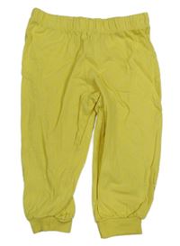 Žluté srdíčkované pyžamové kalhoty Topomini 