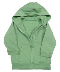 Zelená propínací mikina s kapucí George 