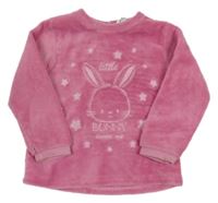 Růžová plyšová mikina s králíčkem Fagottino 