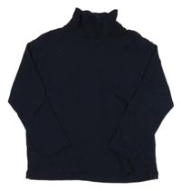 Tmavomodré triko s rolákem Zara