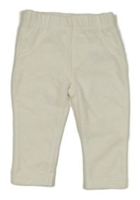 Smetanové sametové kalhoty Ergee