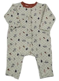 Béžový prošívaný overal s mývaly C&A