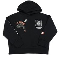 Černá mikina se Spider-manem a kapucí Marvel