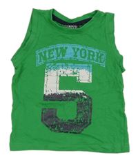 Zelené tílko s číslem 