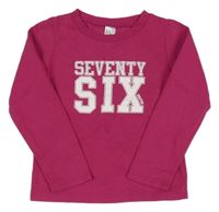 Tmavorůžová mikina s nápisem Decathlon