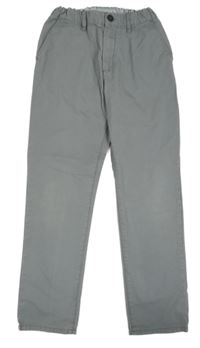 Šedé plátěné chino kalhoty H&M