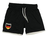 Černo-bílé sportovní fotbalové kraťasy Deutschland H&M